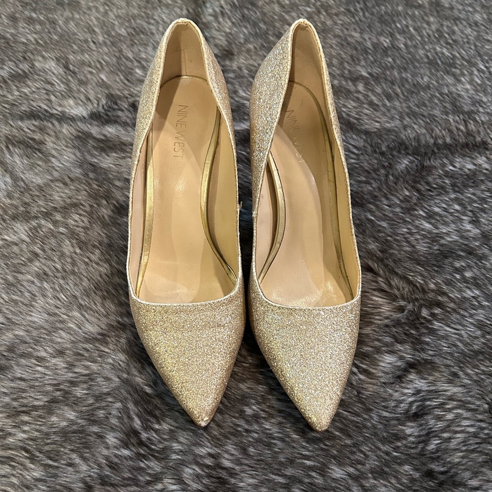 Gold Sparkle Heels